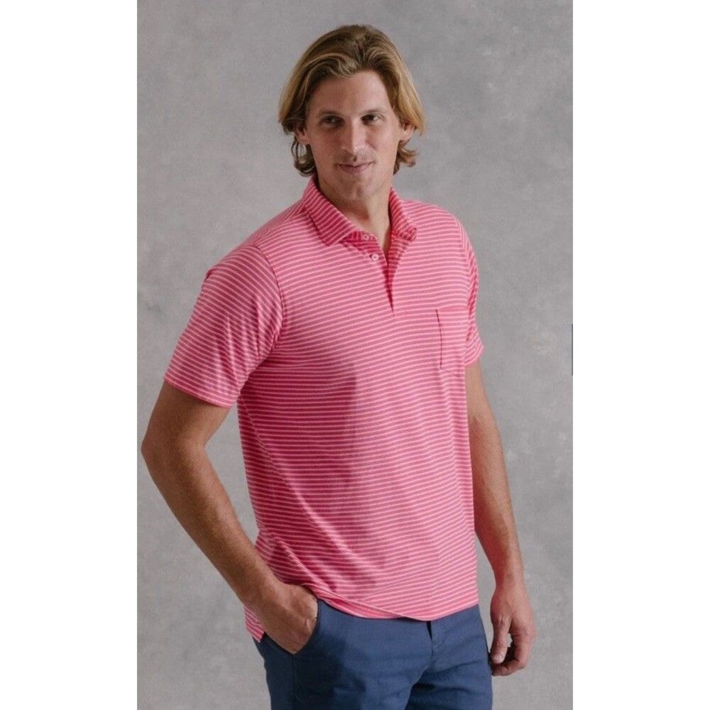 B.Draddy Men’s Tommy Polo Golf Shirt Pima Cotton Golf Course Sz M
